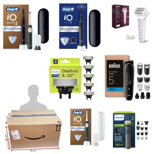 Caja Con 33 Articulos de Cuidado Personal Procedentes de Devoluciones de Amazon L67.P-3558.REF: spInD12X0Pt